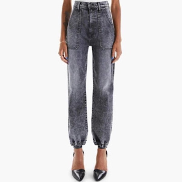 MOTHER The Wrapper Patch Springy Ankle Jeans 24 NWT